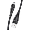 USAMS Kabel pleciony U41 microUSB 3m2A czarny/black SJ399USB01 (US-SJ399) Fast Charge