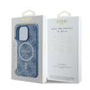 Guess GUHMP16LG4GFRB iPhone 16 Pro6.3" niebieski/blue hardcase 4G Ring Classic Logo MagSafe