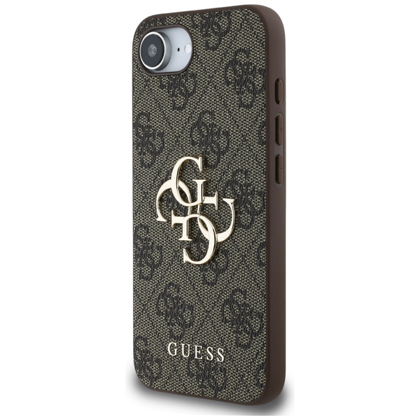 Etui Guess 4G Big Logo do iPhone 16e     brązowy