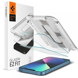 Spigen Glas.tR EZ Fit Tempered Glass for iPhone 13 / 13 Pro / 14 / 16e - 2 pcs.