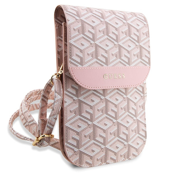 Guess Torebka GUWBHGCFSEP różowy/pinkGCube Stripe
