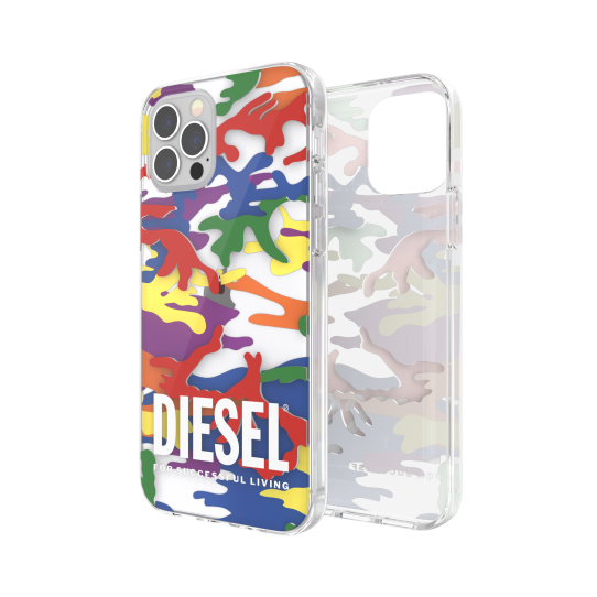 DIESEL CLEAR CASE  PRIDE CAMO AOP IPHONE XR WIELOBARWNY