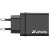 Verbatim Ładowarka sieciowa 30W 3xUSB-A/USB-C PD 3.0 CHR-30EU2 czarny/black 49700