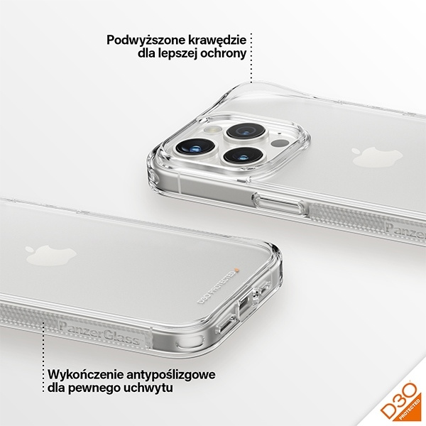 PanzerGlass HardCase iPhone 15 Pro 6.1" D3O 3xMilitary grade transparent 1173