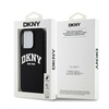 DKNY DKHMP14LSNYACH iPhone 14 Pro6.1" czarny/black hardcase Liquid Silicone White Printed Logo MagSafe