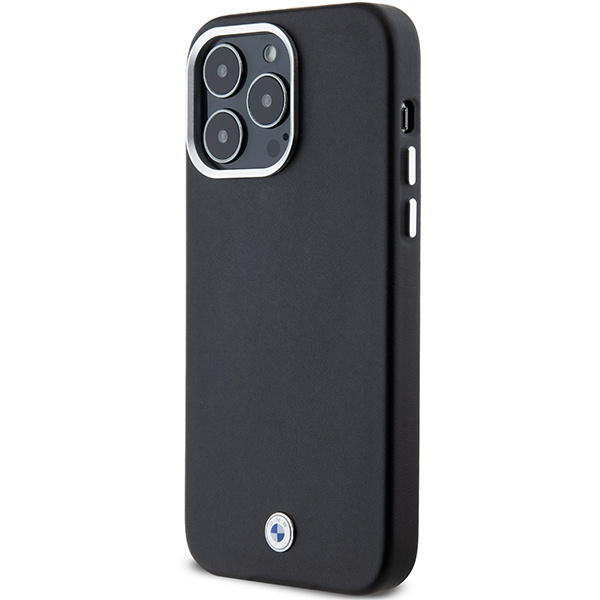 Etui BMW Signature Wrapped Metal MagSafe na iPhone 15 Pro Max - czarne