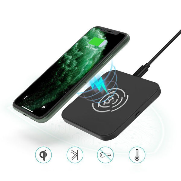 CHOETECH QI 10W WIRELESS CHARGER FOR PHONE HEADPHONES BLACK (T511-S)