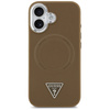 Etui Guess Triangle Logo MagSafe do      iPhone 17 brązowy