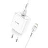 BLUE POWER BBN3 QC 20W WALL CHARGER + WHITE LIGHTNING CABLE