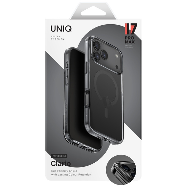 Etui UNIQ Clario do iPhone 17 Pro Max    Magclick Charging czarny