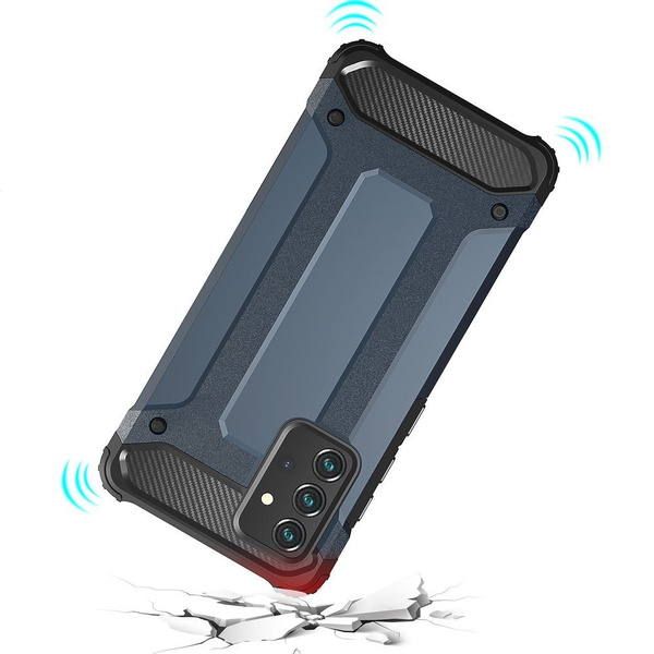 HYBRID ARMOR CASE TOUGH RUGGED COVER FOR SAMSUNG GALAXY A72 4G BLACK