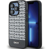 DKNY DKHMP15LPSOSPK iPhone 15 Pro6.1" czarny/black hardcase Leather Printed Pattern Metal Logo MagSafe