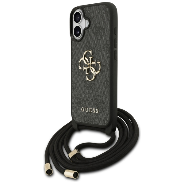 Etui Guess 4G Big Logo Cord Stap         Crossbody do iPhone 17 czarny