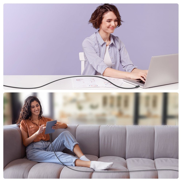 Kabel Joyroom Multi-Color Series A14 USB-A / micro USB 2.4A 2 m - czarny