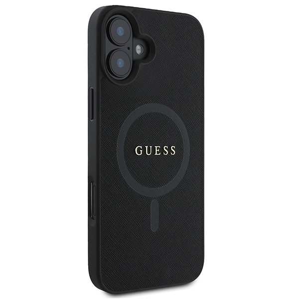 Guess GUHMP16MPSAHMCK iPhone 16 Plus6.7" czarny/black hardcase Saffiano Classic Logo MagSafe