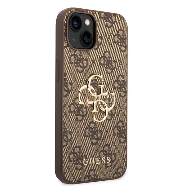 Guess GUHCP15S4GMGBR iPhone 15 / 14 / 136.1" brązowy/brown hardcase 4G Big Metal Logo