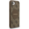 Etui Guess 4G Circle Classic Logo        MagSafe do iPhone 16e brązowy