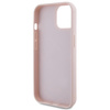 Guess GUHCP15SPSQSQSP iPhone 15 / 14 / 13 6.1" różowy/pink hardcase Quilted Metal Logo