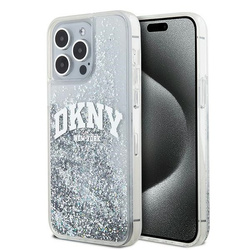 DKNY DKHCP15LLBNAET iPhone 15 Pro6.1" biały/white hardcase Liquid Glitter Big Logo