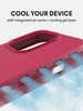 BODYGUARDZ PARADIGM PRO, IPHONE 15 PRO 2023, MAGSAFE COMP., LANYARD, CRIMSON