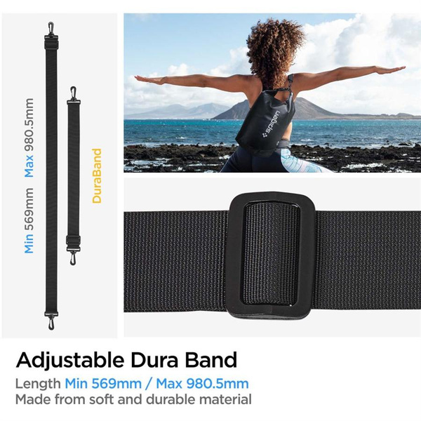 Spigen Aqua Shield A630 Waterproof 20L Bag + 2L Bag - Black