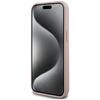 Guess GUHCP15SPCRTHCP iPhone 15 / 14 / 13 6.1" różowy/pink hardcase Croco Triangle Metal Logo