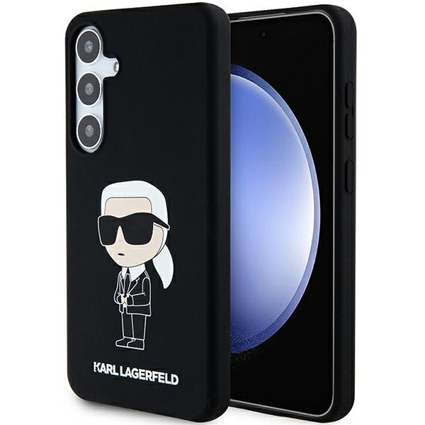 KARL LAGERFELD KLHCS24SSNIKBCK S24 S921 HARDCASE CZARNY/BLACK SILICONE IKONIK