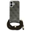 Guess GUHCP16SHC4SEW iPhone 16 6.1"      brązowy/brown hardcase Crossbody Cord 4G Print