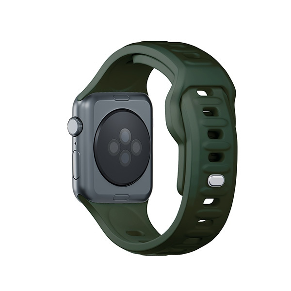 3MK Silicone Watch Strap Ciemnozielony/ Dark Green dla Apple Watch 42/44/45/49mm