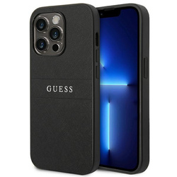 Guess GUHCP14LPSASBBK iPhone 14 Pro6,1" czarny/black Saffiano Strap