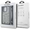 Etui Karl Lagerfeld Crossbody Grained    Pattern & Logo do iPhone 16 Pro Max szary