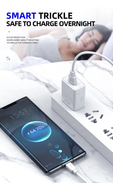 JELLICO kabel B15 Lightning 3.1A 1M Biały