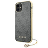 Guess GUHCN61GF4GGR iPhone 11 6,1" / Xrgrey/szary hard case 4G Charms Collection