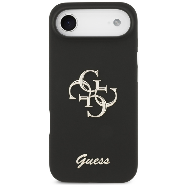 Etui Guess Silicone Big 4G Script do     iPhone Air czarny