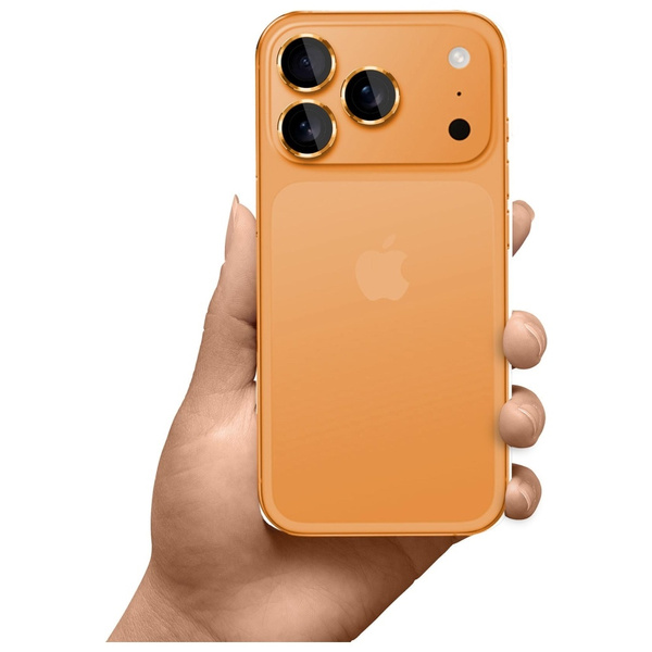 Ochrona na obiektyw aparatu 3MK Lens     Protection Pro do Apple iPhone 17 Pro / 17 Pro Max pomarańczowy