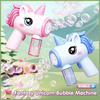 Maszynka do baniek mydlanych jednorożec  różowy