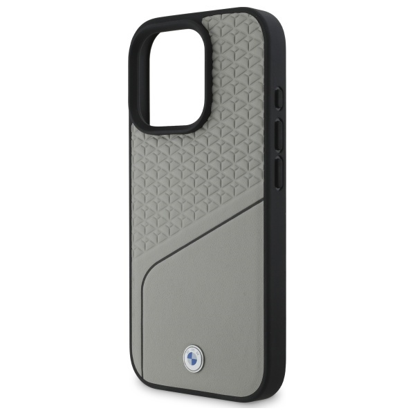 BMW BMHMP16X23RDCLG iPhone 16 Pro Max     6.9" szary/grey hardcase Sign Leather Textured and Line MagSafe