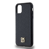 DKNY DKHMN61PSHRPSK iPhone 11 / Xr 6.1"czarny/black hardcase Leather Monogram Pattern Metal Logo MagSafe