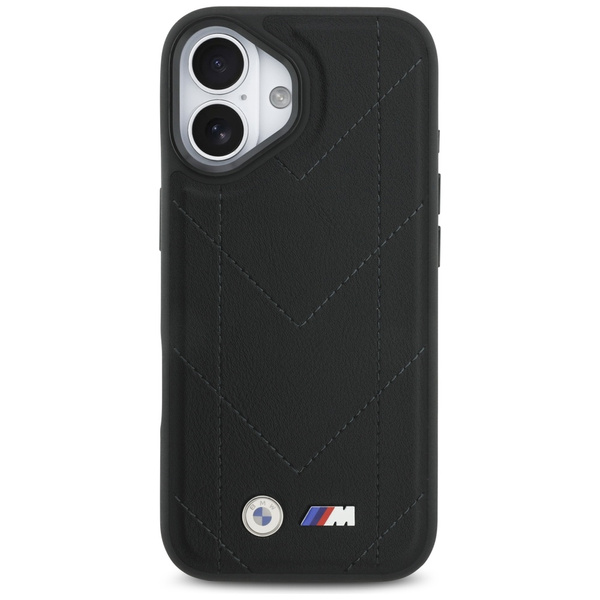 Etui BMW M Quilted Logo MagSafe do       iPhone 17 czarny