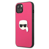 KARL LAGERFELD KLHCP13SPKMP IPHONE 13 MINI 5.4 "PINK/PINK HARDCASE LEATHER IKONIK KARL`S HEAD METAL