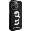 KARL LAGERFELD KLHCP15LSDHKCNK IPHONE 15 PRO 6.1" CZARNY/BLACK SILICONE KARL&CHOUPETTE HEAD