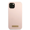 Guess GUHMP13MSBPLP iPhone 13 / 14 / 15 6.1" różowy/pink hard case Silicone Logo Plate MagSafe