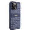 DKNY DKHCP15XPRTHSLB iPhone 15 Pro Max6.7" niebieski/blue hardcase Leather Mono Stripe & Metal Logo
