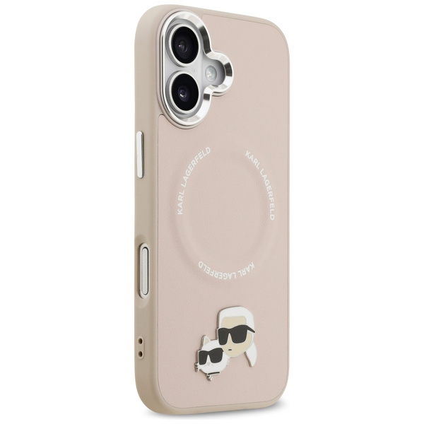 Etui Karl Lagerfeld Karl & Choupette     Pins MagSafe do iPhone 17 różowy