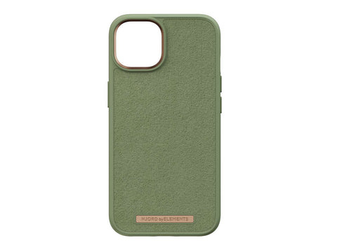 Njord "Suede MagSafe" Cover for Apple iPhone 15 Pro, olive