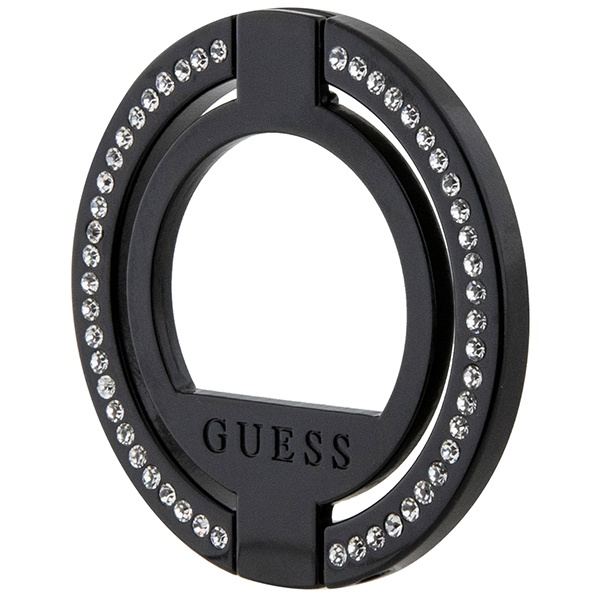 Guess MagSafe Ring stand GUMRSALDGKczarny/black Rhinestone
