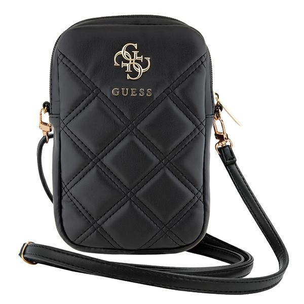 Guess Torebka GUWBZPSQSSGKczarny/black Zip Quilted 4G