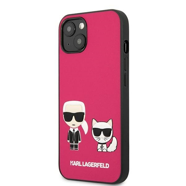 KARL LAGERFELD KLHCP13MPCUSKCP IPHONE 13 / 14 / 15 6,1" FUKSJA/FUCHSIA HARDCASE IKONIK KARL & CHOUPETTE