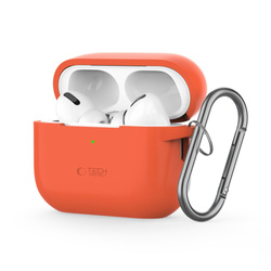 TECH-PROTECT SILICONE HOOK APPLE AIRPODS PRO 1 / 2 NEON ORANGE