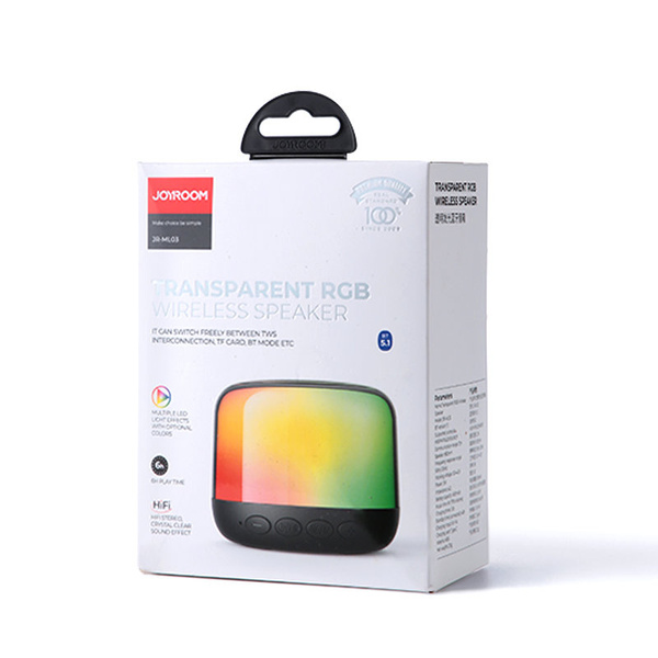 JOYROOM BLUETOOTH 5.1 RGB WIRELESS SPEAKER BLACK (JR-ML03)